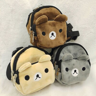 Adjustable Leash Pet Self Backpack Polyester Cartoon Portabl