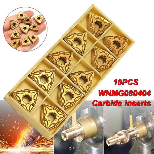 10pcs WNMG0804 Carbide Inserts For WWLNR 1616 MWLNR08 Lathe