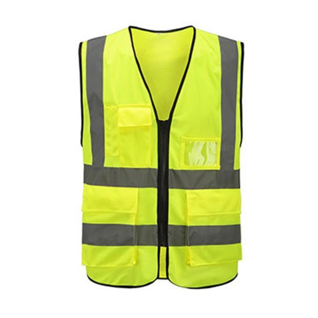 Multi-pocket Reflective Vest Riding Traffic Vest Safety Rail