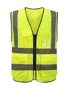 Multi-pocket Reflective Vest Riding Traffic Vest Safety Rail