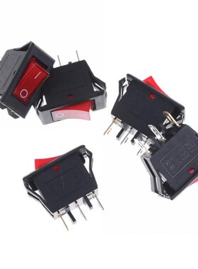 5pcs/lot Red Boat Rocker Switch AC15A/250V 20A/125V ON-OFF S