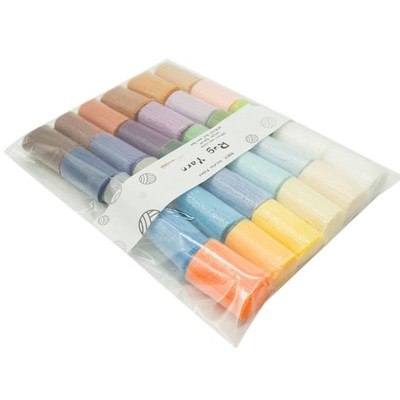30 Assorted Colors Latch Pre Cut Wool Yarn Set 适用于 Tapest