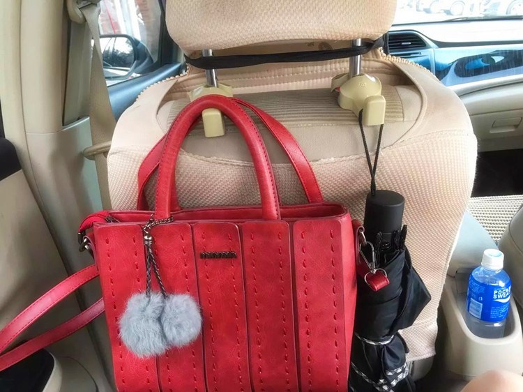2pcs Car Seat Back Headrest Luggage Bags Hanger Multi-functi