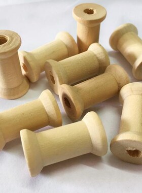 20pcs/lot Vintage Style Empyty Wooden Bobbins Spools Reels O