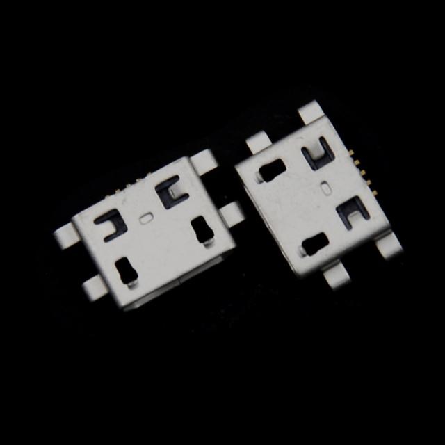 Micro USB Connector 5pin Heavy Plate B Type Female Jack 适用