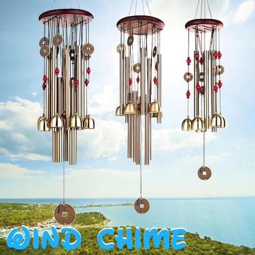 Copper 4/10/13 Tube Wind Chime Chapel Bells Wind Chimes Door
