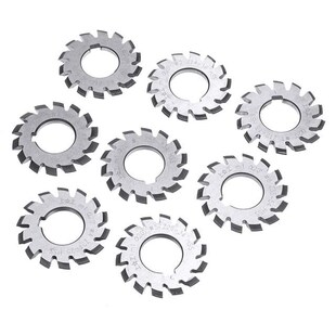 Mayitr 8pcs M1 HSS Involute Gear Milling Cutter Set 20 Degre