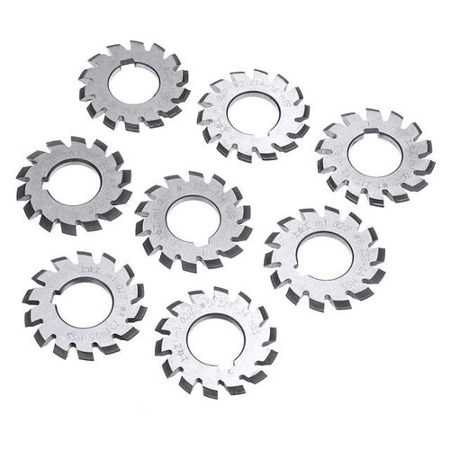 Mayitr 8pcs M1 HSS Involute Gear Milling Cutter Set 20 Degre