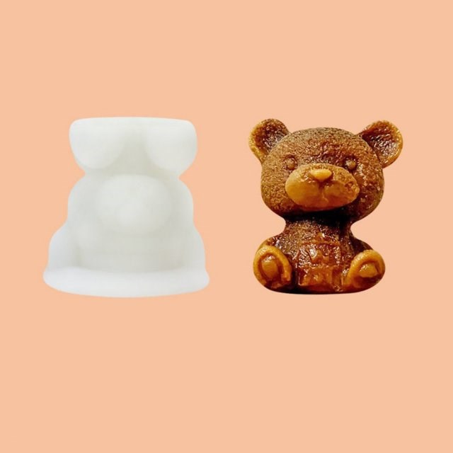 3D Ice Cube Maker Little Teddy Bear Shape Chocolate Cake Mou
