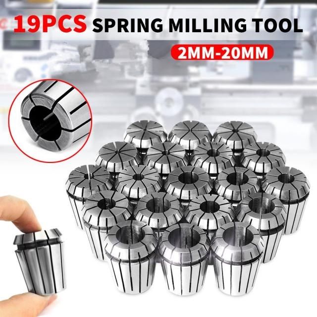 19pcs 2-20mm ER32 Spring Collet Chucks Tool Holder Milling C