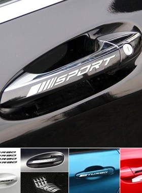 4PCS SPORT Car Sticker Bodywork Rims Wheel Hub Racing Sticke