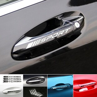 4PCS SPORT Car Sticker Bodywork Rims Wheel Hub Racing Sticke