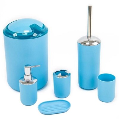 Bathroom accessories 6 plastic gift sets toothbrush holders