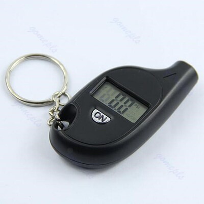 AIMOMETER Mini LCD Digital Tire Tyre Keychain Air Pressure G