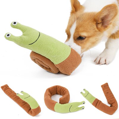 Snail Shaped Dog Sniffing Training Toys with Sounding Genera