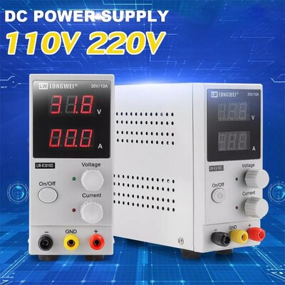 LW-K3010D 30V 10A Adjustable DC Power Supply LED Digital Lab