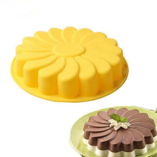 silicone big cake molds sunflower cake bakeware baking tools