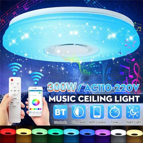 NEW 300W RGB LED Ceiling Lights Modern Home lighting APP blu
