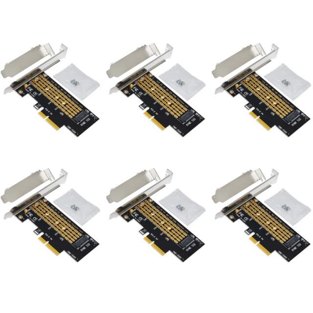 6PCS PCIE to M2 Adapter Riser Card PCI Express to M.2 NVME S