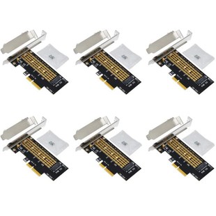 M.2 Card PCI Riser Adapter NVME 6PCS Express PCIE