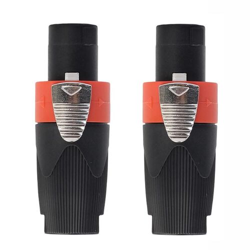 2pcs 4-Pole Male Speakon Audio Cable Connector Plug for Cabl
