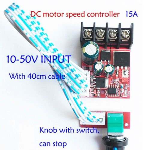 DC10V-50V 15A PWM DC Motor Speed Controller Module LED Dimme