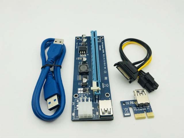 50pcs VER006C Molex 6 pin PCIE PCI-E Express 1X to 16X Riser