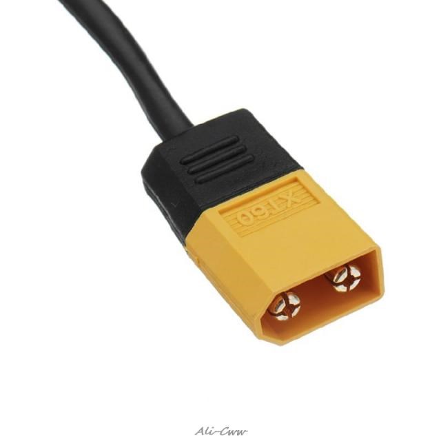 XT60 Male Bullet Connector To Male DC DC5525 Power Cable 5.5