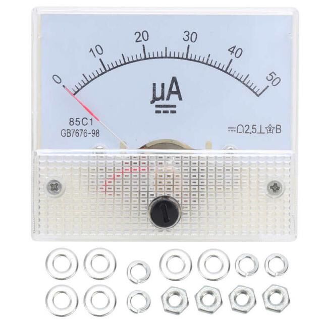 85C1 Pointer DC Ammeter Head Ampere Meter Line Circuit Measu