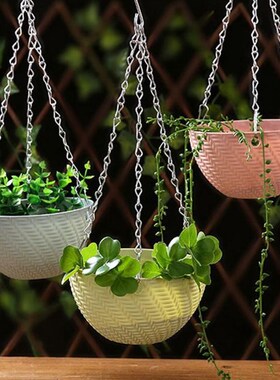 1X garden pot tray 适用于 plant Balcony Chain Hanging Plante