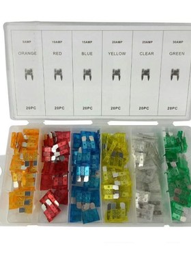 120PCS 5A/10A/15A/20A/25/30A Small Car Fuses Set Mixed Mini