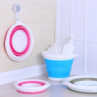 10L/5L/3 Collapsible Bucket Portable Folding Bucket Lid Sili