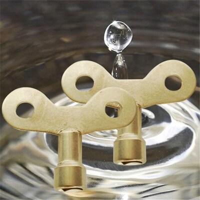 3PCS Radiator Keys Plumbing Bleeding Key Solid Water Tap for