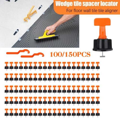 100/150Pcs Flat Ceramic Floor Wall Construction Tools Reusab