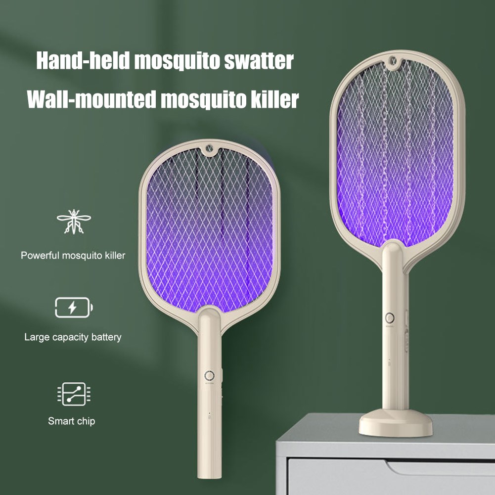 Handheld Racket Insect Fly Bug Wasp 2 in 1 Electric Mosquito