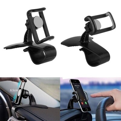 Phone Holder for Car Dashboard Mobile Phone Holder Clip 360