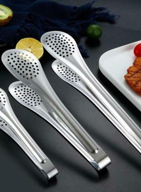 Kitchen Stainless Steel Dish Salad Tongs for Hot Pot Baking