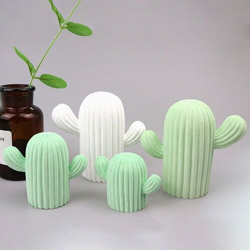 3D Cactus Plant Silicone Aromatherapy Fragrance Candle Mold