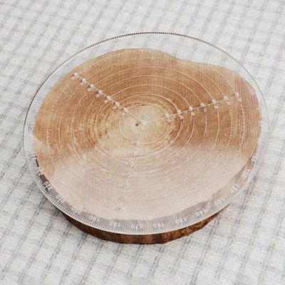 Round Ruler Drawing Tool Woodworking Marking Engraving Marke