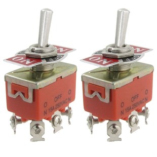 Swit OFF DPDT Amps 250V Toggle 15A Pcs Position
