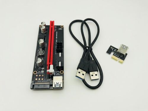 50pcs Ver009s Riser  USB 3.0 Cable PCI-E PCI Express 1x to 1