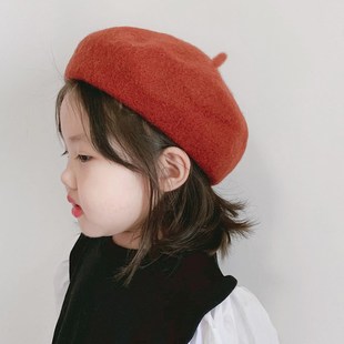 Baby Beret Warm Woolen cloth Autumn Winter Beanie Hat Cap Vi