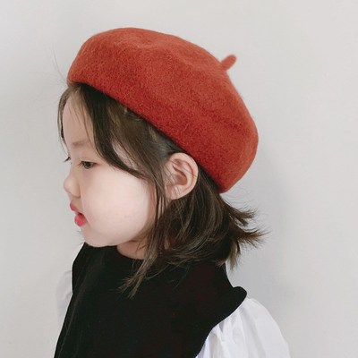 Baby Beret Warm Woolen cloth Autumn Winter Beanie Hat Cap Vi