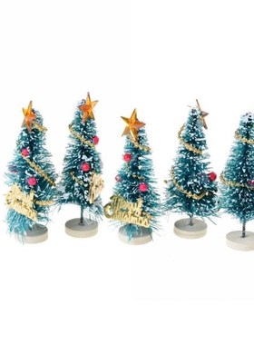 5pcs Christmas Small Pine Trees Christmas Decoration mini Sn
