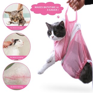 Mesh 1pcs Grooming Bath Bag Polyester Mesh Bag Washing F