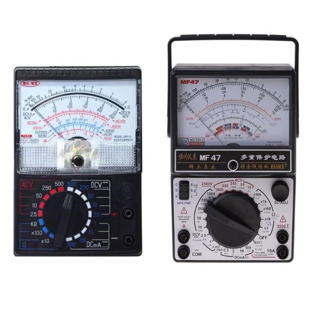 Mechanical Pointer Multimeter AC/DC Current Meter Ammeter Oh