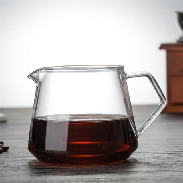 400/650ml Pour Over Glass Range Coffee Server Carafe Drip Co