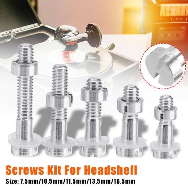 Screw For Turntable Headshell Cartridge Mounting Pure Silver