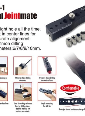 6in1 Woodworking Punching Drilling Positioner Locator Multif