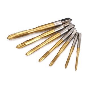 M2/M2.5/M3/M3.5/M4/M5/M6 HSS Metric Straight Flute Thread Sc